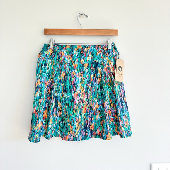 Dona Jo Serene Glide Printed Skort in Serene L NWT - Picture 1 of 9